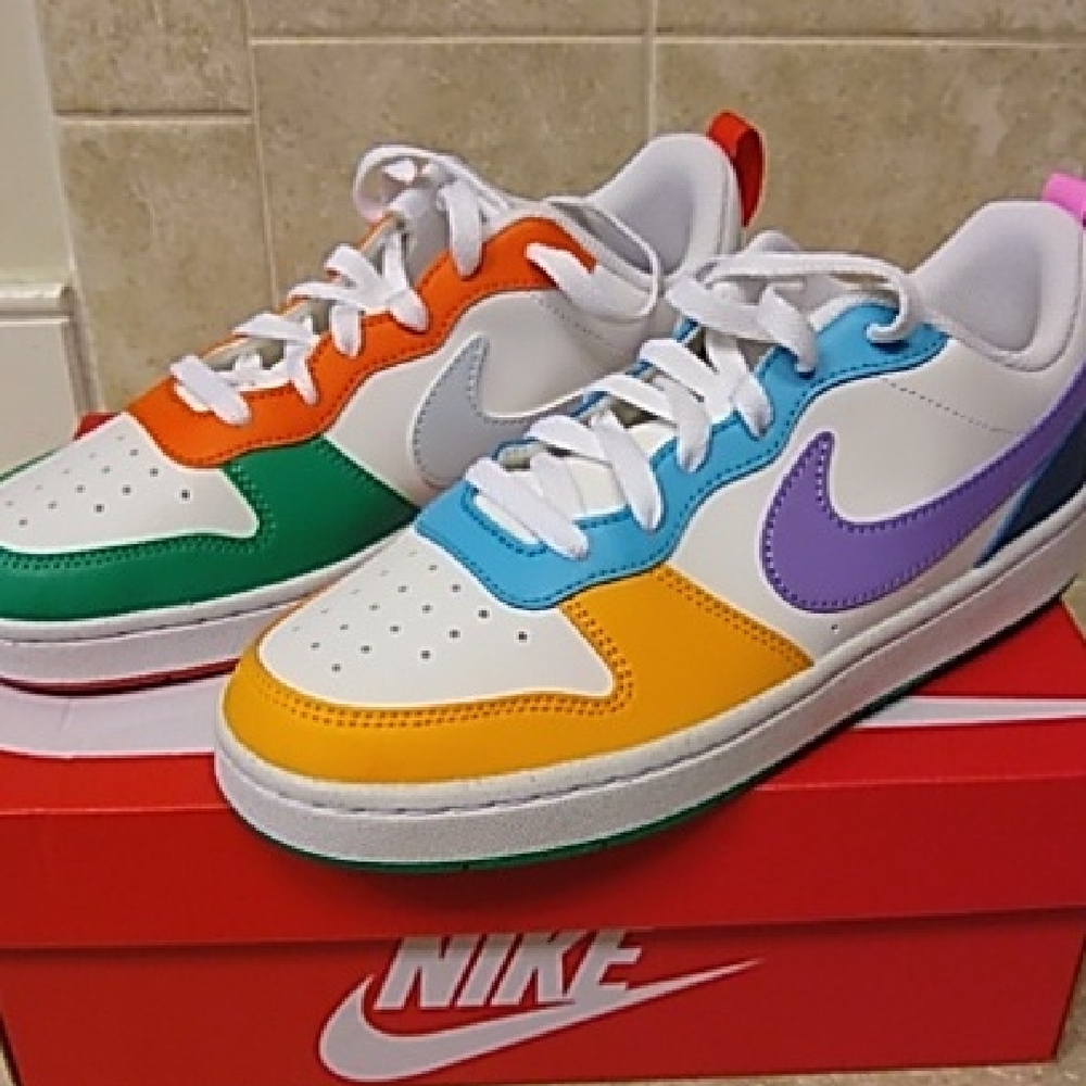 Nike Kids Colorful Sneakers - Orange, Green, Blue, Purple